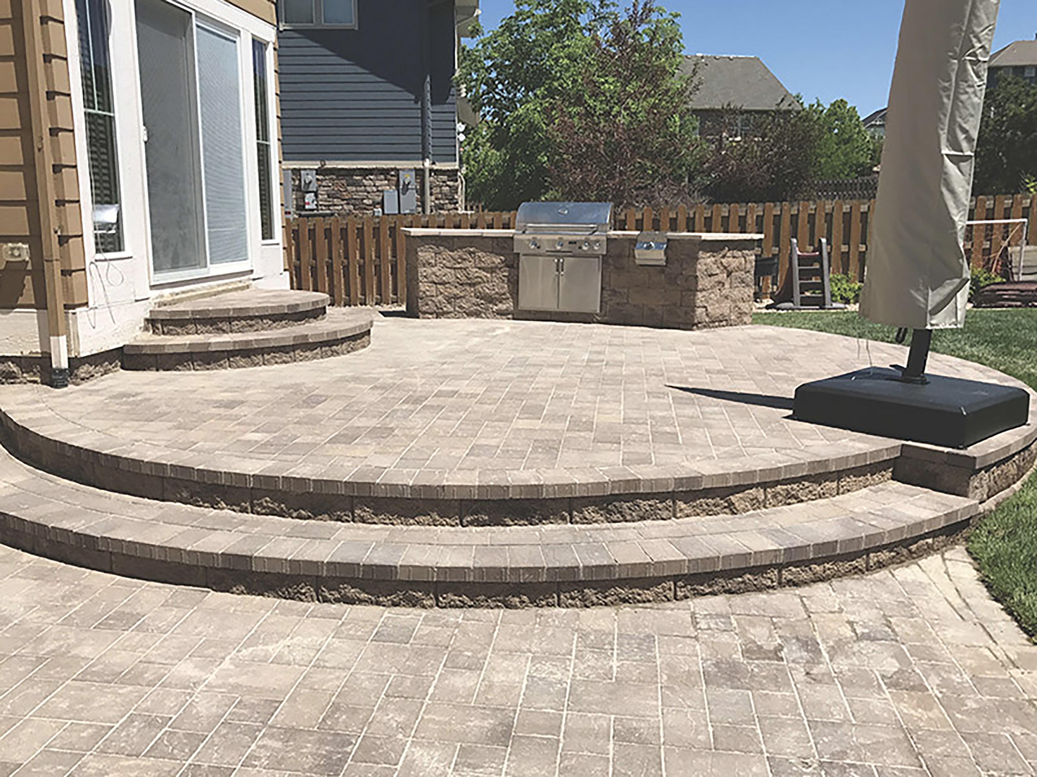 Paver Patio with BBQ